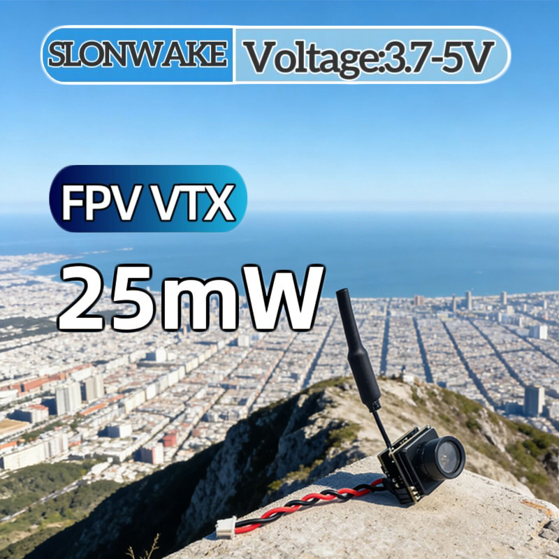Drone With Rc Remote - SLONWAKE FPV 25mW パワーシミュレーション VTX 統合型送信機と