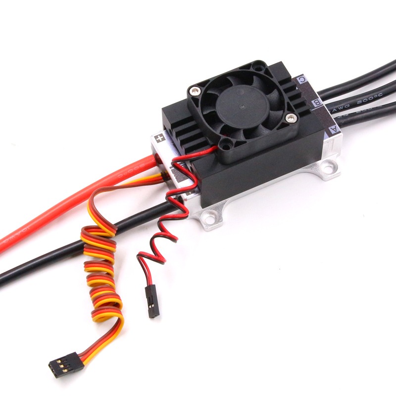 Rc Boat Brushless Motor - FATJAY 100A ESC 6S 24V ブラシレス防水電子スピードコントローラー自動空冷双方向金属船体
