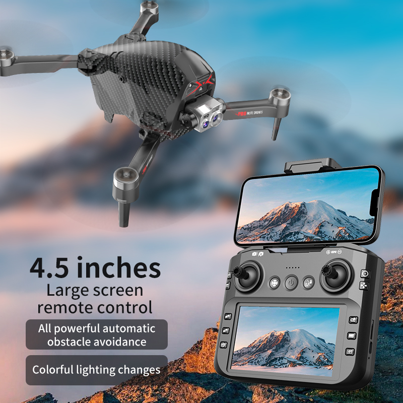 Drone Rc Holder - CS26ドローン、1080P FPVデュアルカメラ、スクリーンリモコン、ブラシレスモーター搭載、最大飛行高度50m、飛行速度5m/s、離陸重量140g、360度回転機能付き ° 障害物回避機能、バッテリー2個