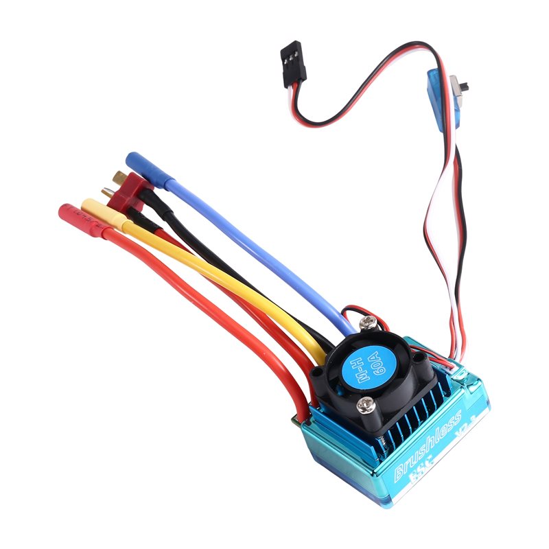 Rc Boat Brushless Motor - MACH-60A ブラシレス ESC スピードコントローラー T プラグ
