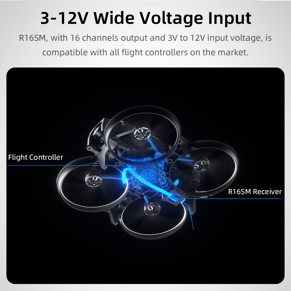 Radiolink R16SM 2.4G 16チャンネル ミ - Micro Fpv Quad のレビューと価格