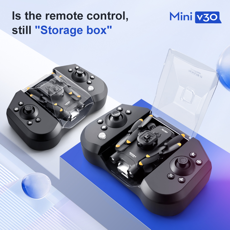ミニ V30 WiFi FPV ドローン 4K HD デュア - Drone Rc Holder のレビューと価格