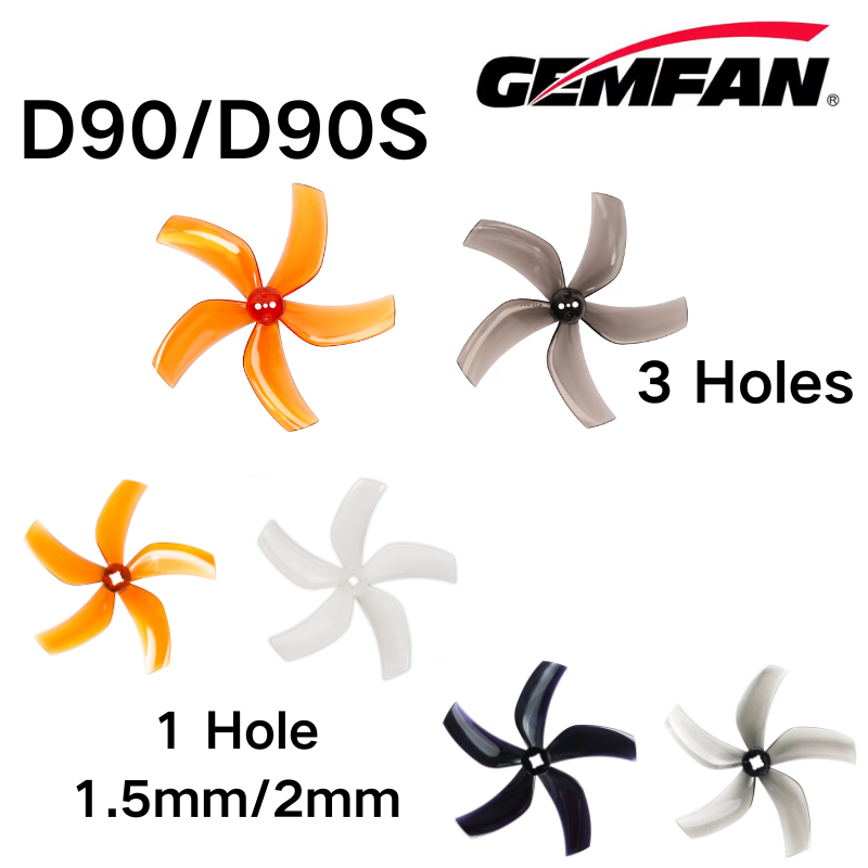D90 5 ブレードプロペラ D90-5 Gemfan プロ - Micro Fpv Quad のレビューと価格