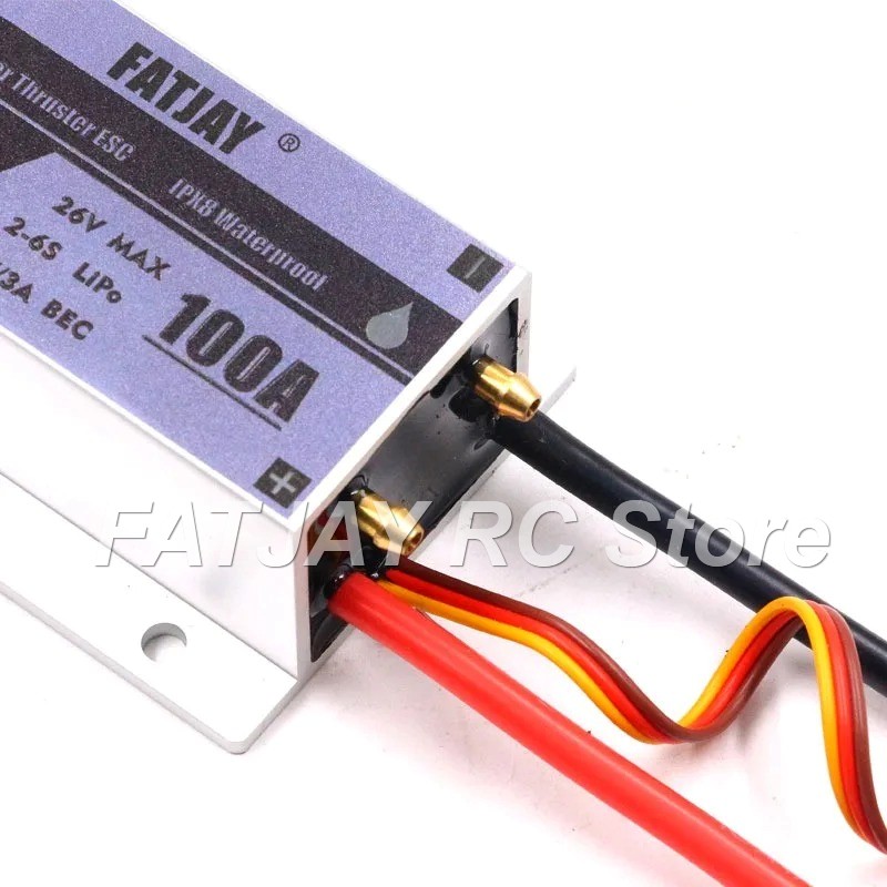 FATJAY 100A ブラシレス電子速度コントローラー 6 - Rc Boat Brushless Motor のレビューと価格