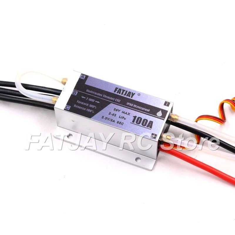 FATJAY 100A ブラシレス電子速度コントローラー 6 - Rc Boat Brushless Motor のレビューと価格