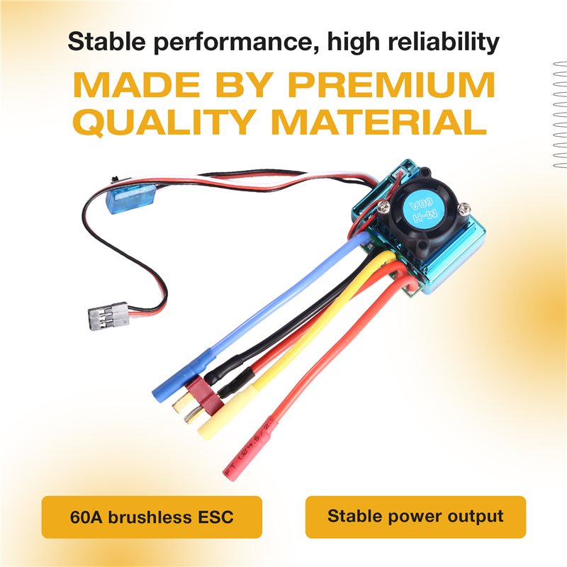MACH-60A ブラシレス ESC スピードコントローラー - Rc Boat Brushless Motor のレビューと価格