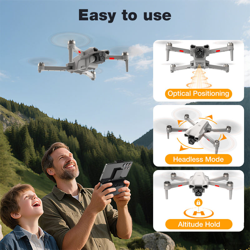 新型ホットL017プロドローン ブラシレス 3Dロール 36 - Drone Rc Holder のレビューと価格